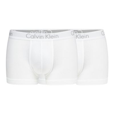 Calvin Klein Underwear Body range pack of two white slim fit hipster trunks